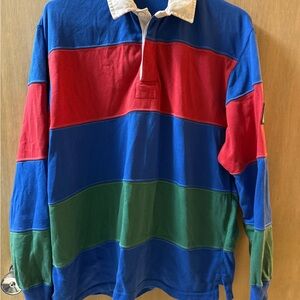 RARE Rugby Ralph Lauren Polo in Deep Blue, Red, and Green